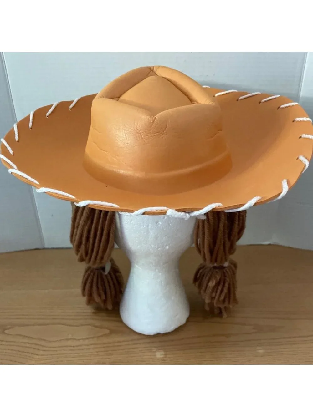 Rubies Yarn Babies Cowgirl Halloween Costume Sm 3-4 Yrs Hat Yarn Hair Dress Belt